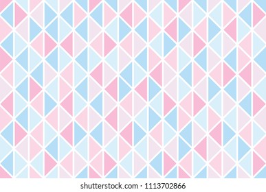 Abstract retro pattern of geometric shapes. Colorful mosaic backdrop. Geometric pastel triangular background, vector