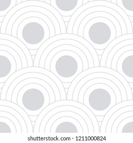 Abstract retro pattern of geometric shapes. Neutral  mosaic backdrop. Geometric wave of circles  background, vector

