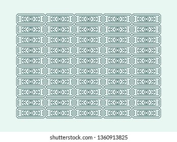 Abstract retro pattern of geometric shapes