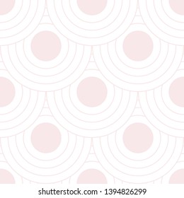 Abstract retro pattern of geometric shapes. Neutral  mosaic backdrop. Geometric wave of circles  background, vector
