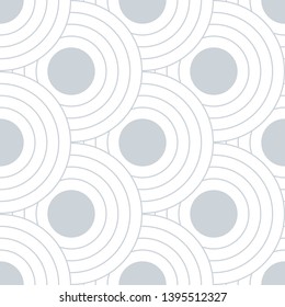 Abstract retro pattern of geometric shapes. Neutral  mosaic backdrop. Geometric wave of circles  background, vector
