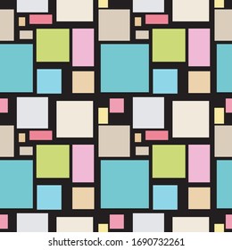 Abstract retro pattern of geometric shapes