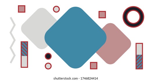 Abstract retro pattern of geometric shapes. Colorful gradient mosaic backdrop. Geometric hipster triangular background. Geometry minimalistic artwork poster with simple shape and figure for web banner