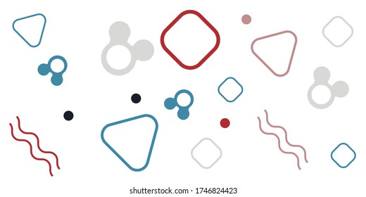Abstract retro pattern of geometric shapes. Colorful gradient mosaic backdrop. Geometric hipster triangular background. Geometry minimalistic artwork poster with simple shape and figure for web banner