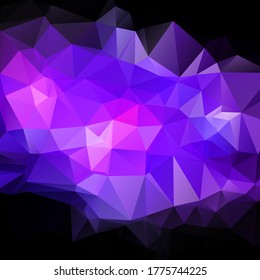 Abstract retro pattern of geometric shapes. Colorful gradient mosaic backdrop. Geometric hipster triangular background, vector. Modern Wallpaper. 