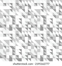 Patrón retro abstracto de formas geométricas. Fondo de mosaico. Fondo triangular geométrico, triángulo cuadrado blanco blanco monocromo vectorial. perfecto para papel de pared, envoltura de regalo, papel de envoltura