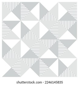 Abstraktes Retro-Muster geometrischer Formen.  Geometrischer Hipster-Hintergrund, Vektorgrafik