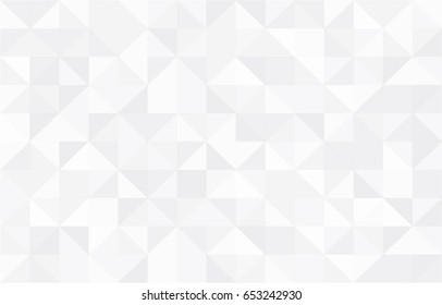 Abstract retro pattern of geometric shapes. White gradient mosaic backdrop. Geometric hipster triangular background, vector - Shutterstock ID 653242930