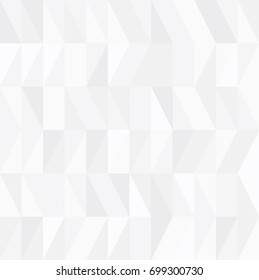 Abstract retro pattern of geometric shapes. White gradient mosaic backdrop. Geometric hipster triangular background, vector


