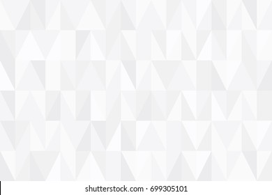 Abstract retro pattern of geometric shapes. White gradient mosaic backdrop. Geometric hipster triangular background, vector


