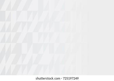 Abstract retro pattern of geometric shapes. White gradient mosaic backdrop. Geometric hipster triangular background, vector