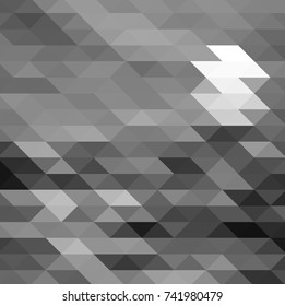 Abstract retro pattern of geometric shapes. Colorful gradient mosaic backdrop. Geometric hipster triangular background, vector