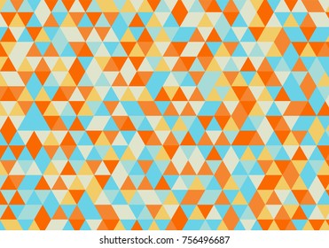 Abstract retro pattern of geometric shapes