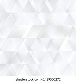 Abstract retro pattern of geometric triangles. Triangular white and gray background. Polygonal mosaic. Vector illustration.