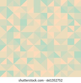 Abstract retro pattern of triangle shapes. Colorful mosaic backdrop. Geometric hipster triangular background, Seamless vector