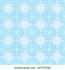Abstract retro polka dot geometric seamless pattern background  with a fabric effect texture vector illustration