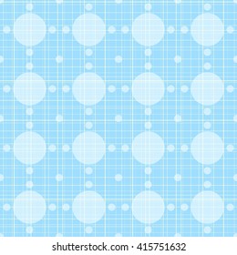 Abstract retro polka dot geometric seamless pattern background  with a fabric effect texture vector illustration