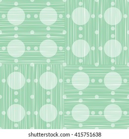 Abstract retro polka dot geometric seamless pattern background  with a fabric effect texture vector illustration