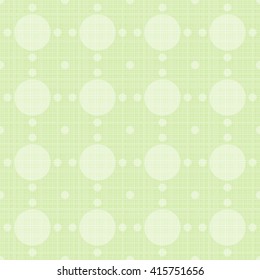 Abstract retro polka dot geometric seamless pattern background  with a fabric effect texture vector illustration