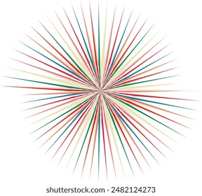 An abstract retro psychedelic spiral shape design element.