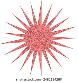 An abstract retro psychedelic spiral shape design element.