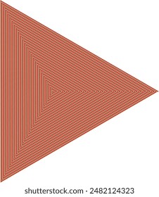 An abstract retro psychedelic spiral shape design element.