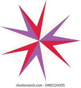 An abstract retro psychedelic spiral shape design element.