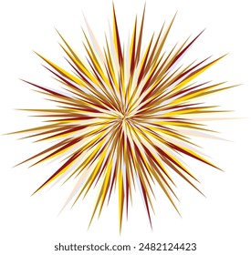 An abstract retro psychedelic spiral shape design element.