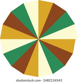 An abstract retro psychedelic spiral shape design element.