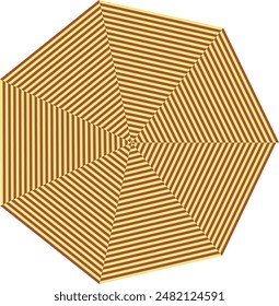 An abstract retro psychedelic spiral shape design element.