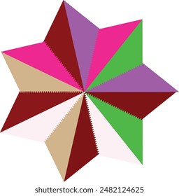 An abstract retro psychedelic spiral shape design element.