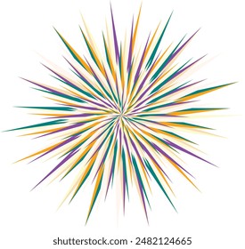 An abstract retro psychedelic spiral shape design element.