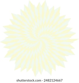 An abstract retro psychedelic spiral shape design element.