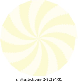 An abstract retro psychedelic spiral shape design element.