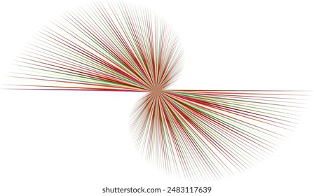 An abstract retro psychedelic spiral shape design element.