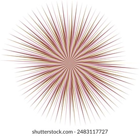 An abstract retro psychedelic spiral shape design element.
