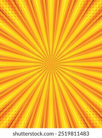 Abstrakte retro radiale Streifen Strahlen Hintergrund