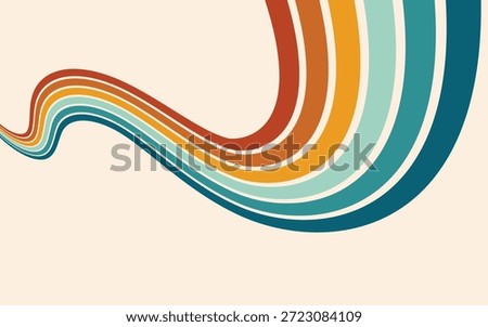 abstract retro rainbow color background 