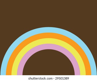 Abstract Retro Rainbow - Vector Illustration