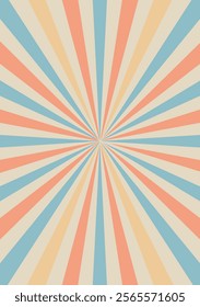 Abstract retro rays grunge background