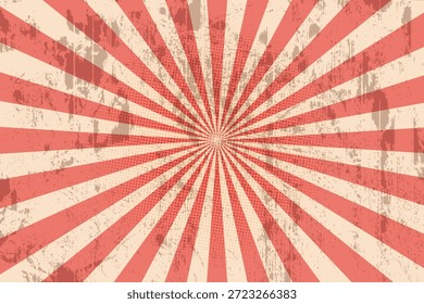 Abstract retro rays grunge background. old classic Retro theater billboard sign. 
