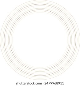 An abstract retro ring shape design element.