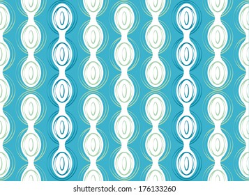 Abstract Retro Seamless Blue Background