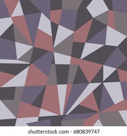 Abstract retro seamless pattern of geometric shapes. Colorful mosaic backdrop in trend colors. Geometric hipster triangle background.  