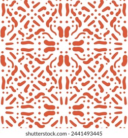 Patrón sin fisuras retro abstracto. fondo sin fin de adorno vintage. Ilustración plana vectorial.