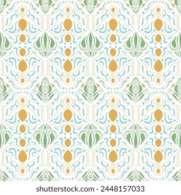 Abstract retro seamless pattern. vintage ornament endless background. Vector flat illustration.