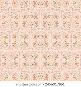 Abstract retro seamless pattern. vintage ornament endless background. Vector flat illustration.