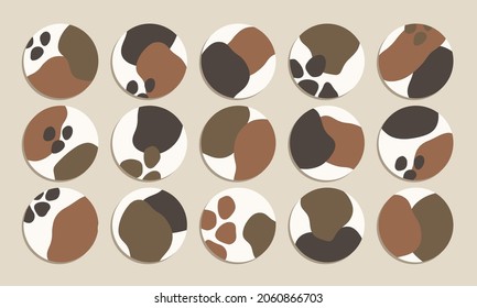 Abstract Retro Shape Highlight Cover Vector Collection