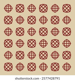 Abstract Retro Shape Pattern Modern Shapes Background