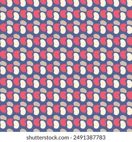 Abstract retro shape seamless pattern